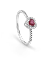 Anneau Salvini Femme Mini Dora in Or blanc Rubino 0.20 Ct 20108365 - 20108365